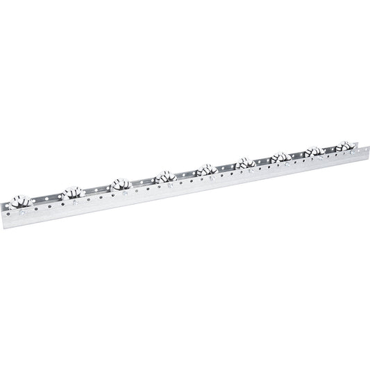 Roller bar, for medium loads, max. load 20 kg, division 133 mm, length 1.2 m.