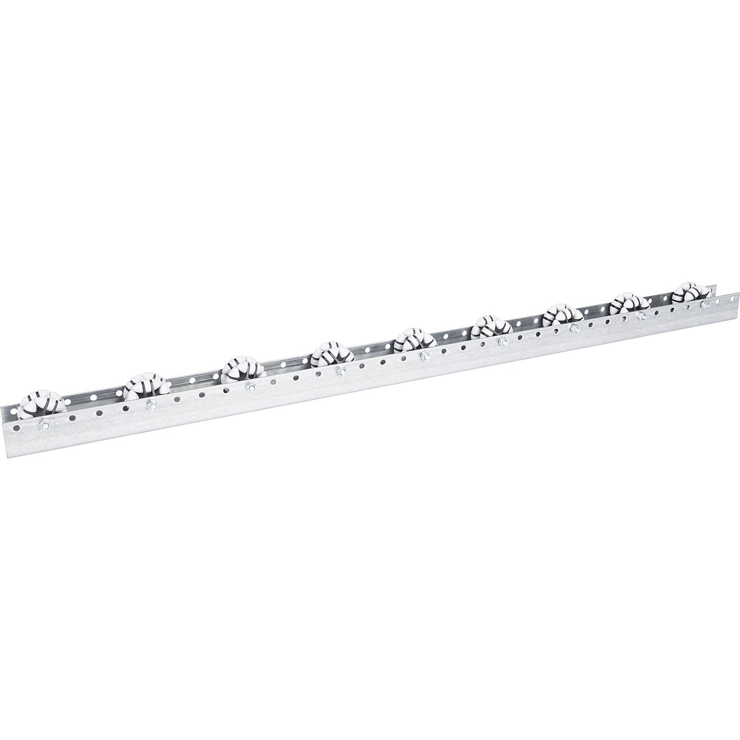 Roller bar, for medium loads, max. load 20 kg, division 133 mm, length 2.4 m.