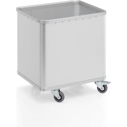 Aluminium container truck, capacity 230 l, LxWxH 730 x 580 x 760 mm.
