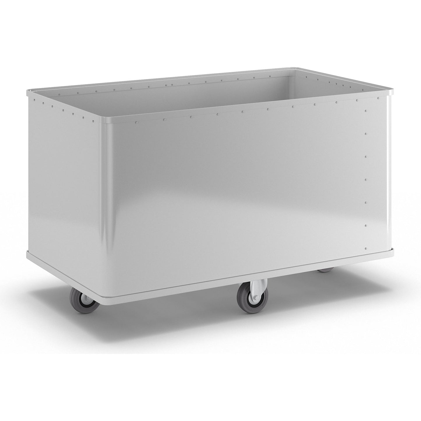 Aluminium container truck, capacity 525 l, LxWxH 1280 x 730 x 795 mm.