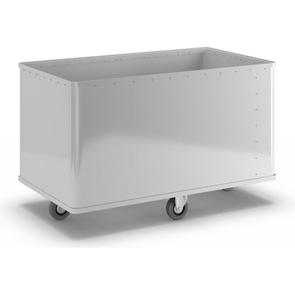 Aluminium container truck, capacity 525 l, LxWxH 1280 x 730 x 795 mm.