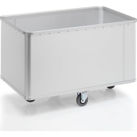 Aluminium container truck, capacity 525 l, LxWxH 1280 x 730 x 795 mm.