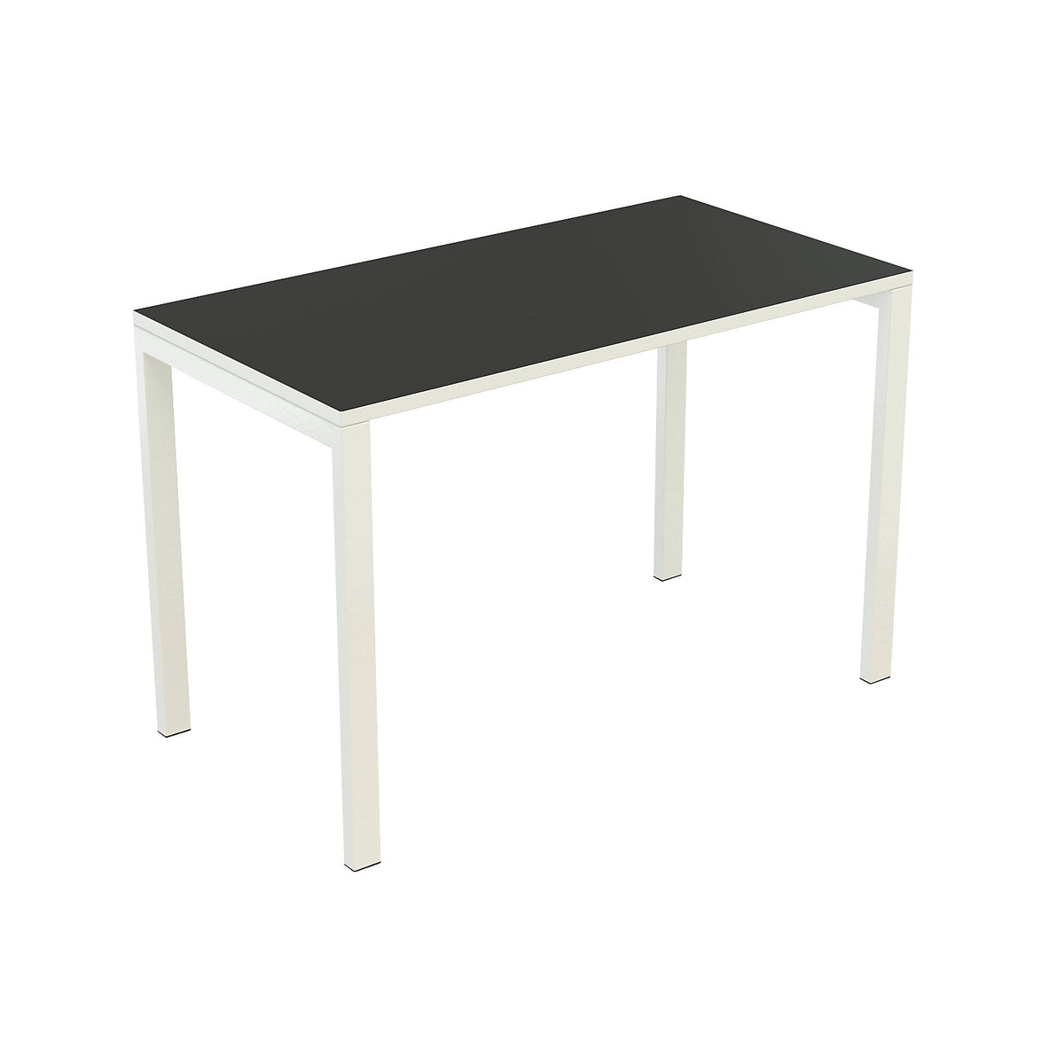 easyDesk® compact desk, HxWxD 750 x 1140 x 600 mm, black.