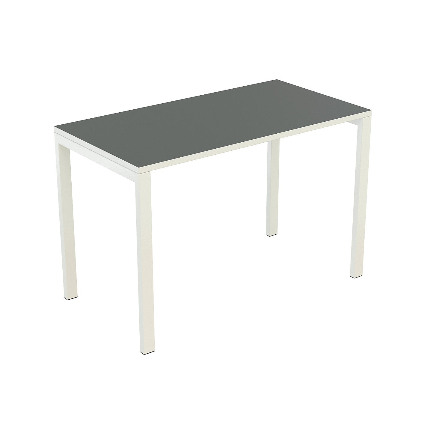 easyDesk® compact desk, HxWxD 750 x 1140 x 600 mm, charcoal.
