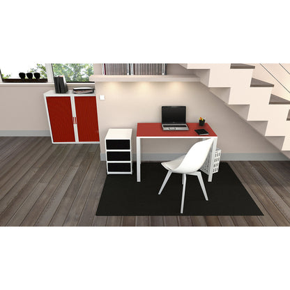 easyDesk® compact desk, HxWxD 750 x 1140 x 600 mm, beech finish.