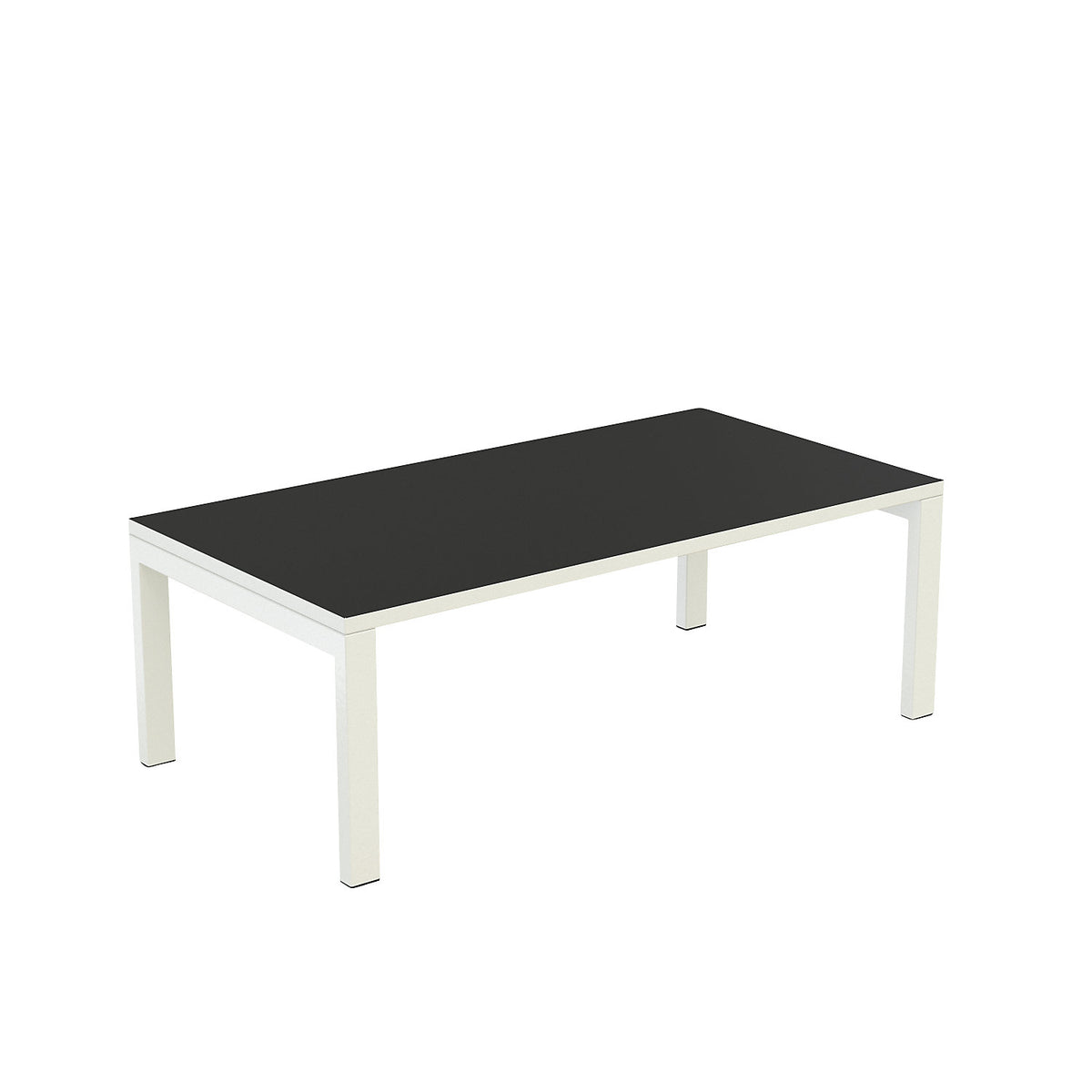 easyDesk® side table, HxWxD 400 x 1140 x 600 mm, black.