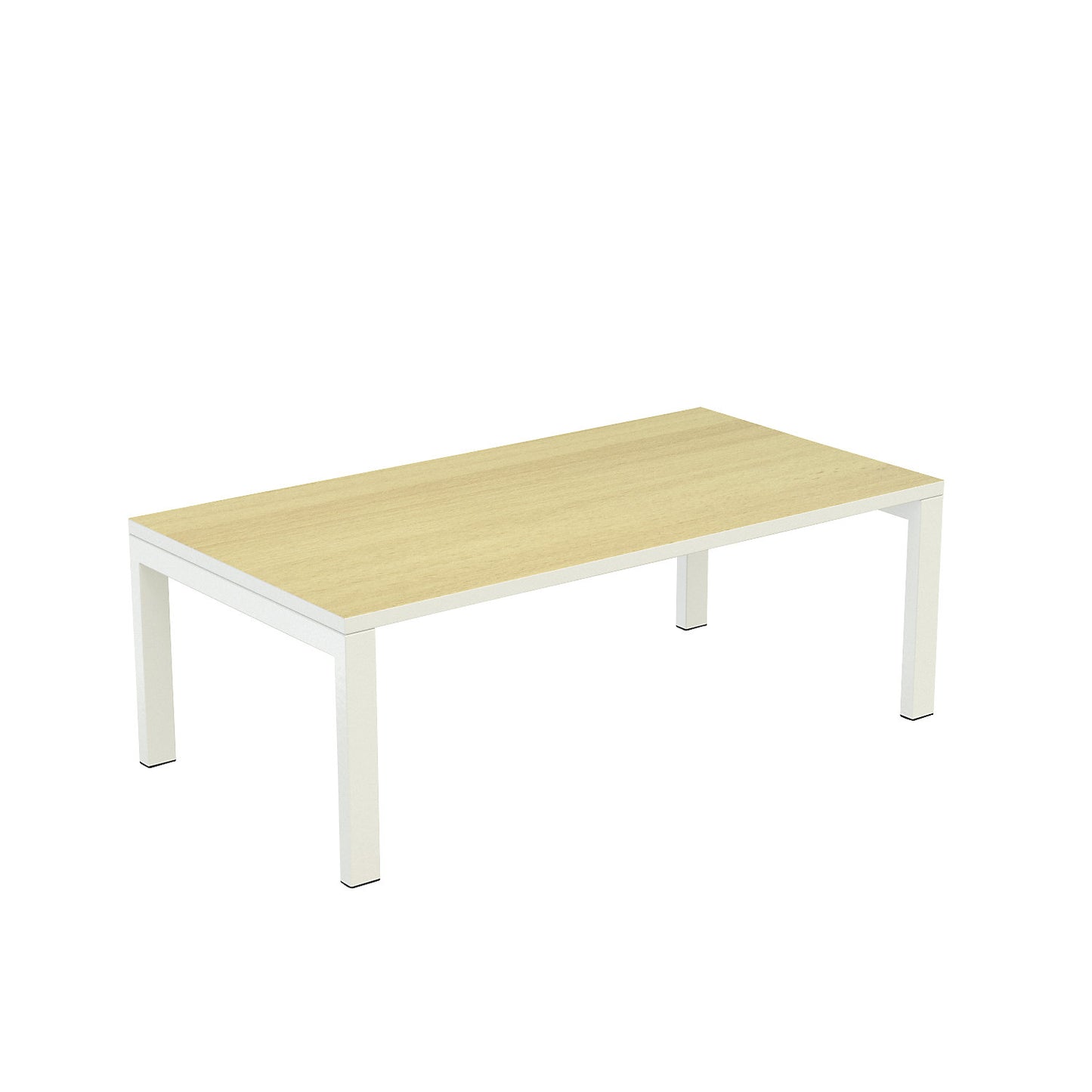easyDesk® side table, HxWxD 400 x 1140 x 600 mm, beech finish.