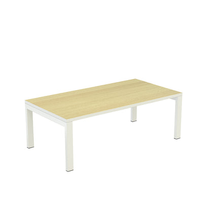 easyDesk® side table, HxWxD 400 x 1140 x 600 mm, beech finish.