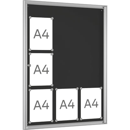 BASIC display case, for 9 x A4, charcoal.