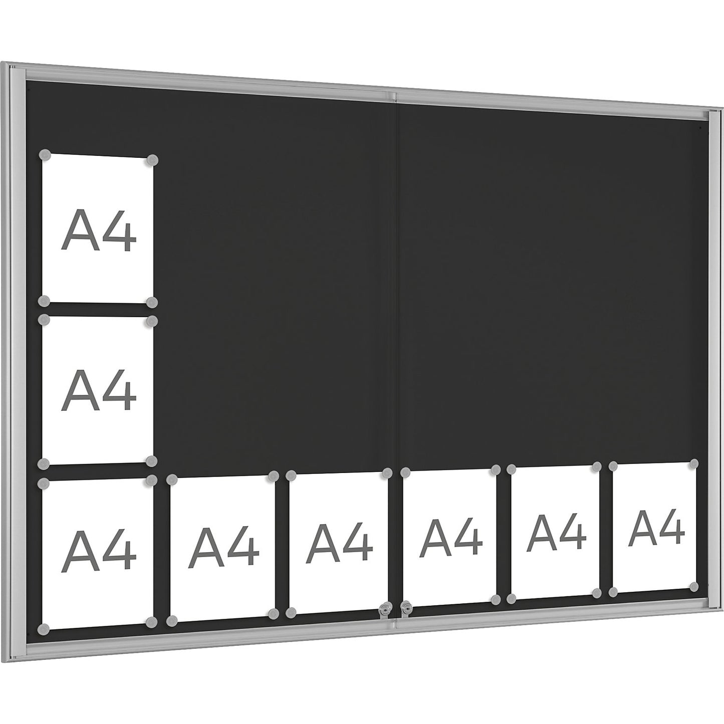 BASIC display case, for 18 x A4, charcoal.