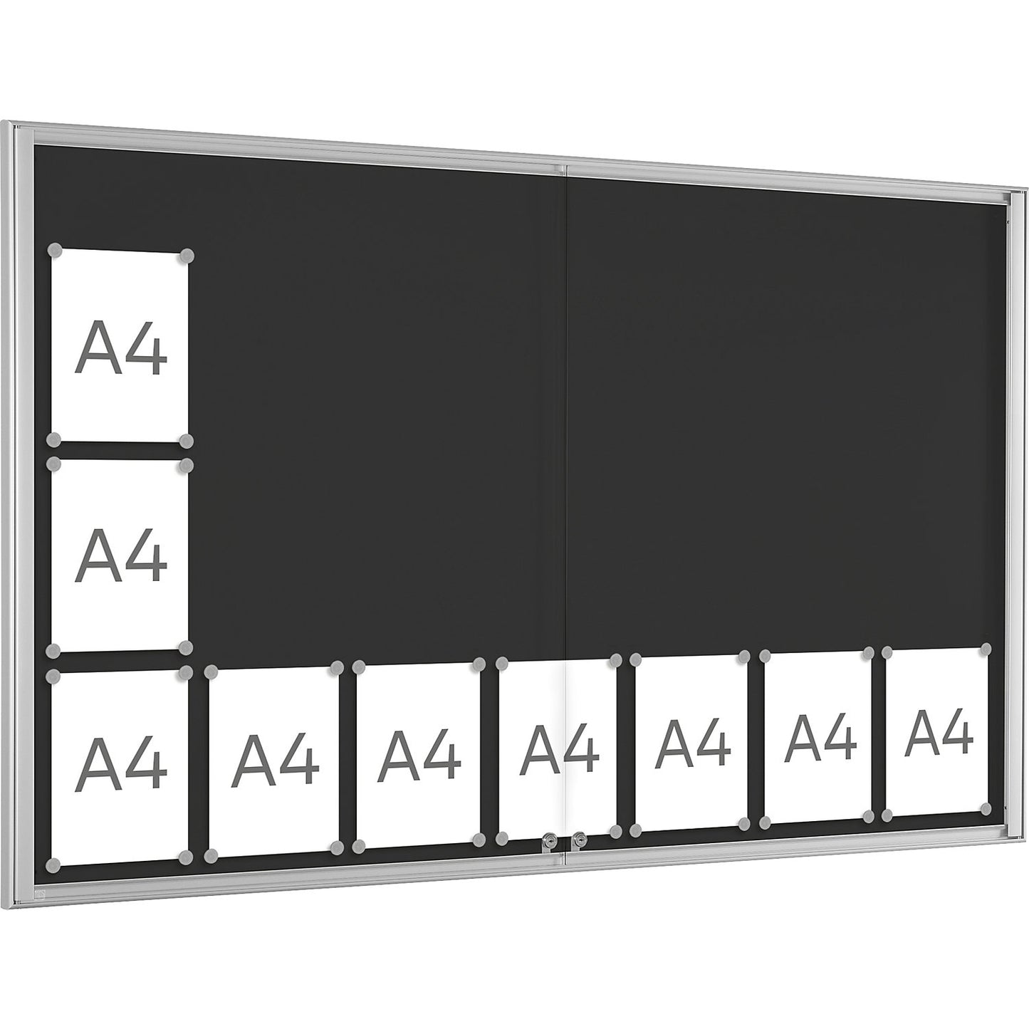 BASIC display case, for 21 x A4, charcoal.