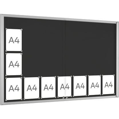 BASIC display case, for 21 x A4, charcoal.