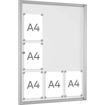 BASIC display case, for 9 x A4, pure white.