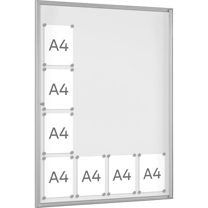 BASIC display case, for 16 x A4, pure white.