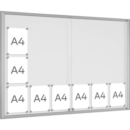 BASIC display case, for 18 x A4, pure white.