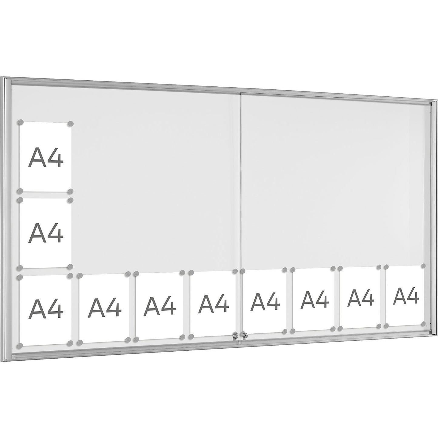 BASIC display case, for 24 x A4, pure white.