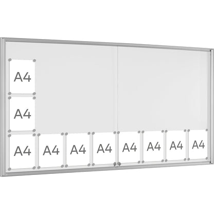 BASIC display case, for 24 x A4, pure white.