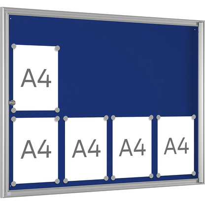BASIC display case, for 8 x A4, gentian blue.