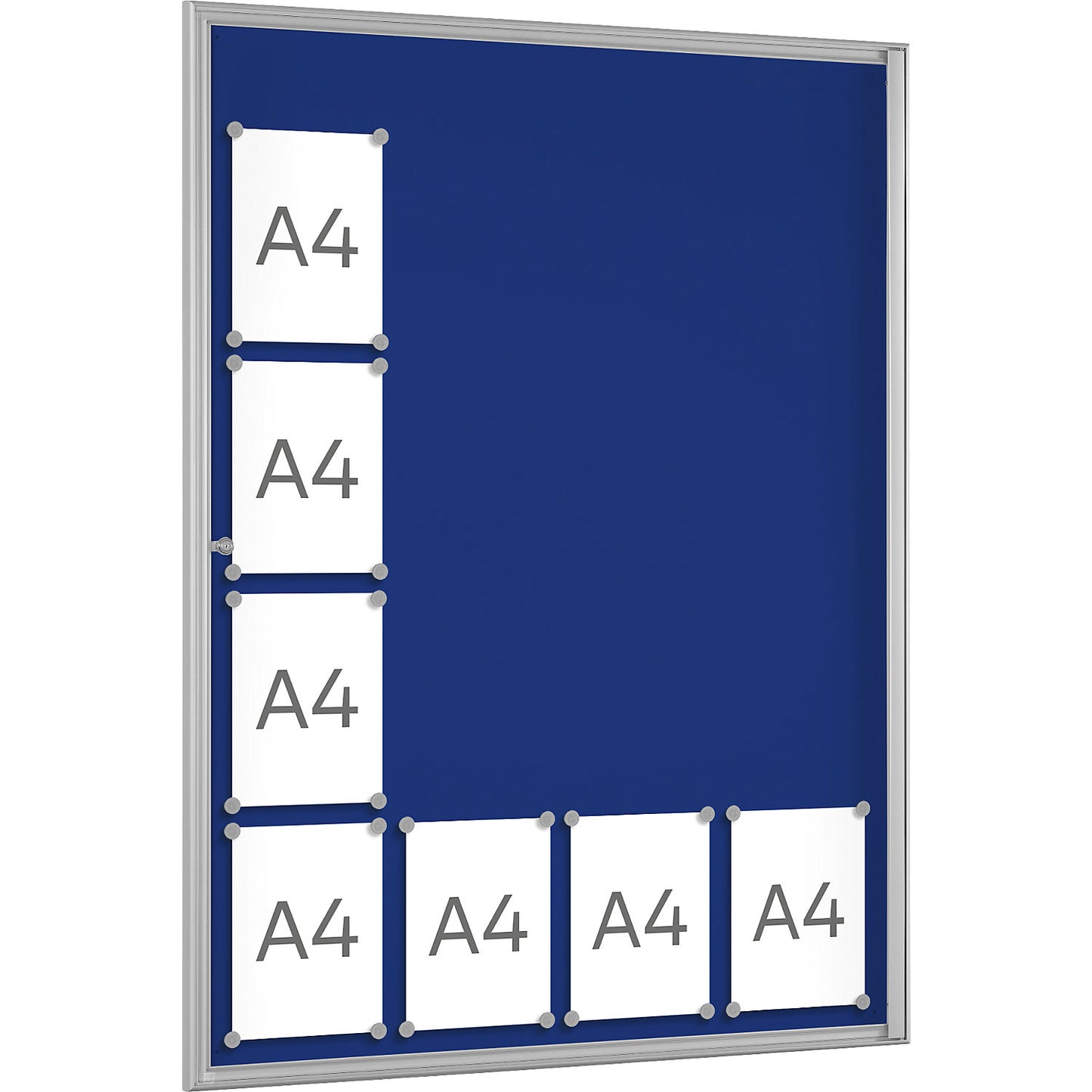 BASIC display case, for 16 x A4, gentian blue.
