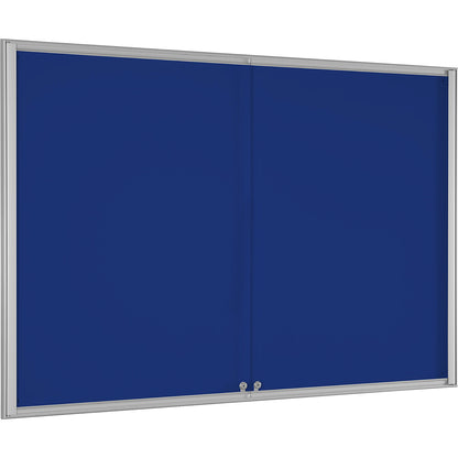 BASIC display case, for 18 x A4, gentian blue.