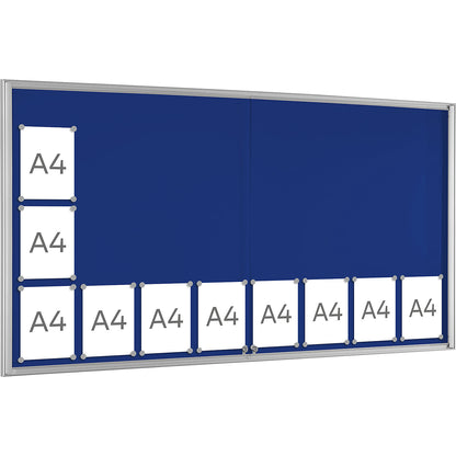 BASIC display case, for 24 x A4, gentian blue.