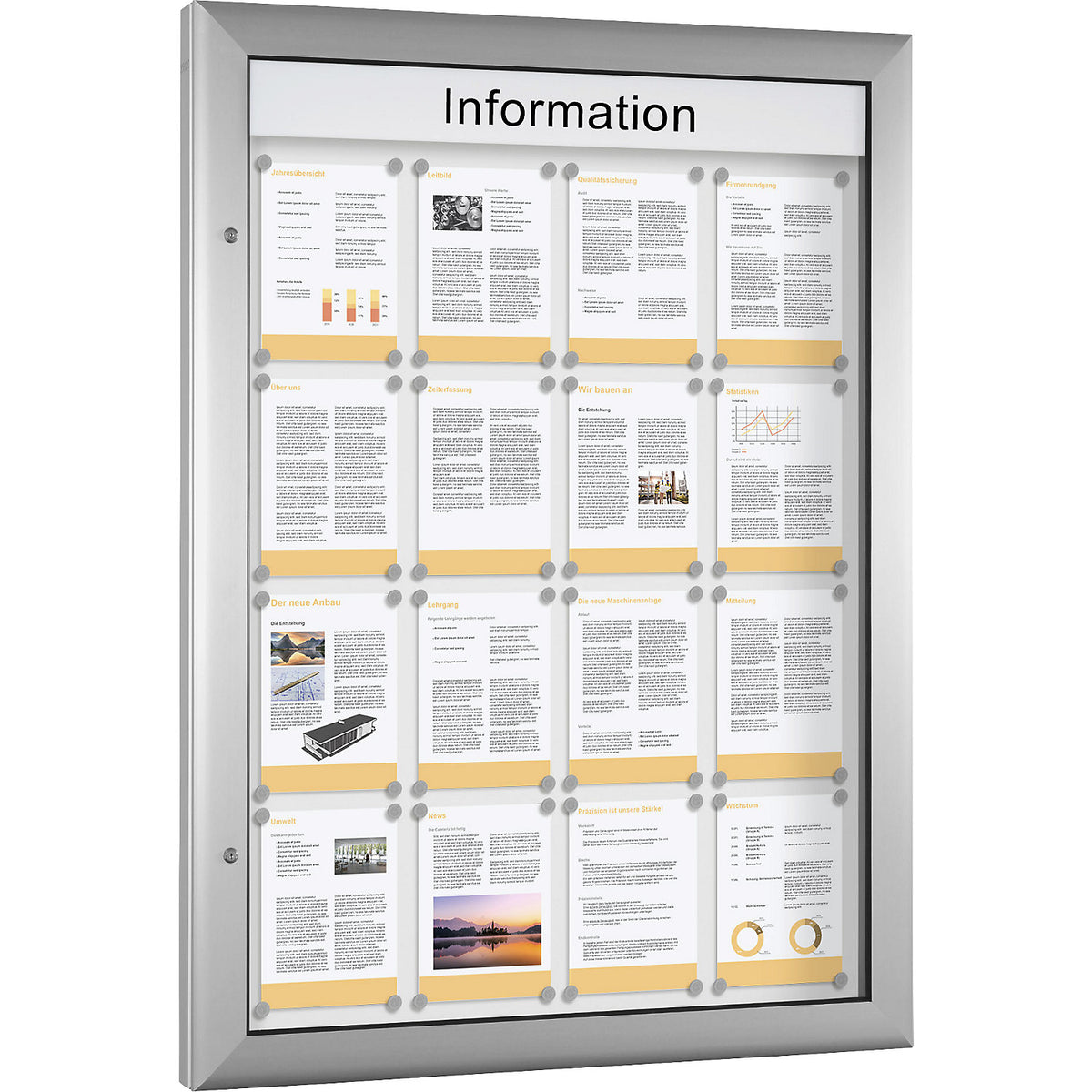 Display case, for 16 x A4, pure white.