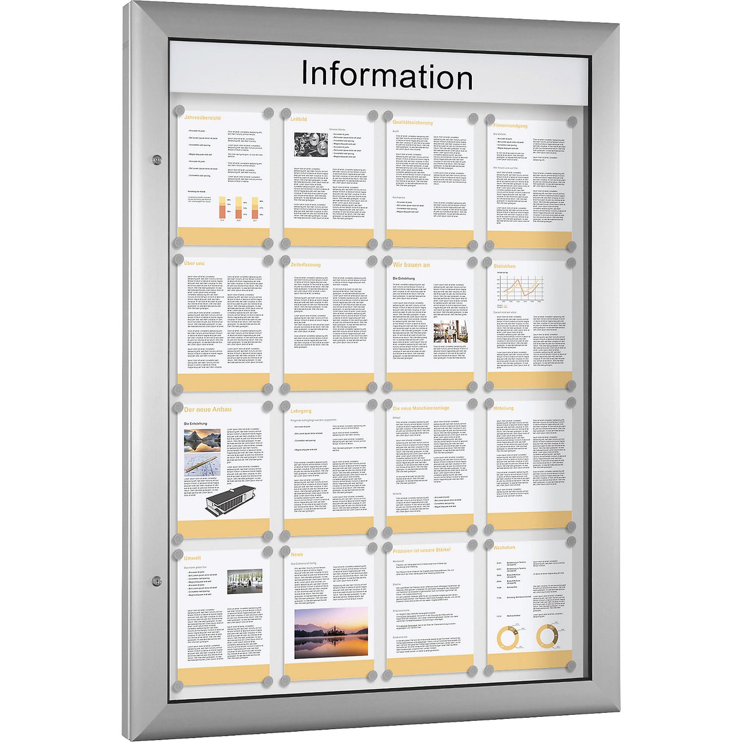 Display case, for 16 x A4, pure white.