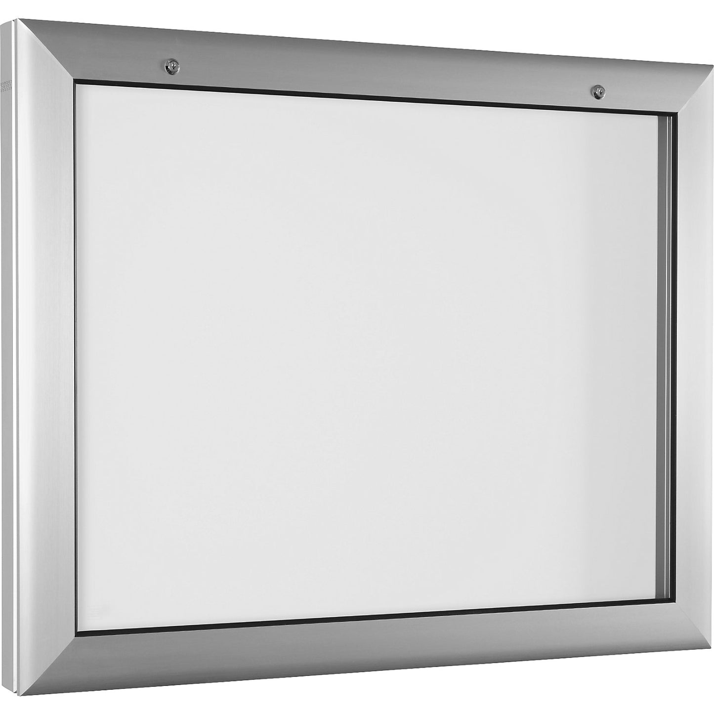 Display case, for 8 x A4, pure white, opens 180° downwards.