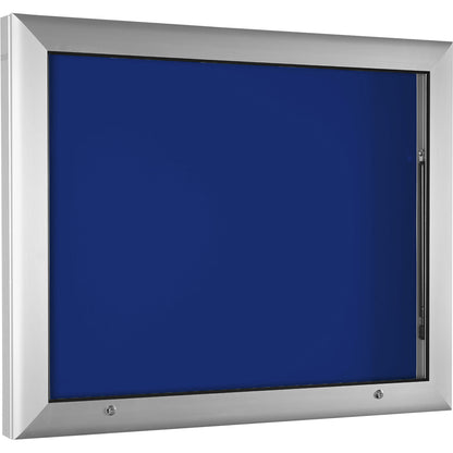 Display case, for 8 x A4, gentian blue, opens 90° upwards.