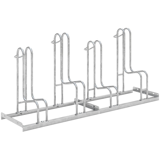 Bicycle stand, single sided, tyre width up to 64 mm, 4 parking spots.