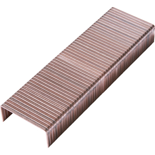 Staples for stationary stapling machines, manual carton staplers for joining cardboard, pack of 20000, 15 mm leg length.