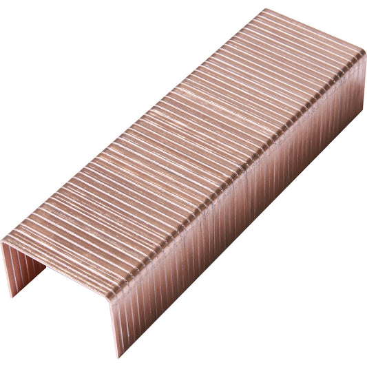 Staples for stationary stapling machines, manual carton staplers for joining cardboard, pack of 20000, 22 mm leg length.