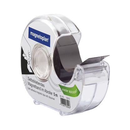 Magnetic tape, in dispenser, pack of 3, self-adhesive.