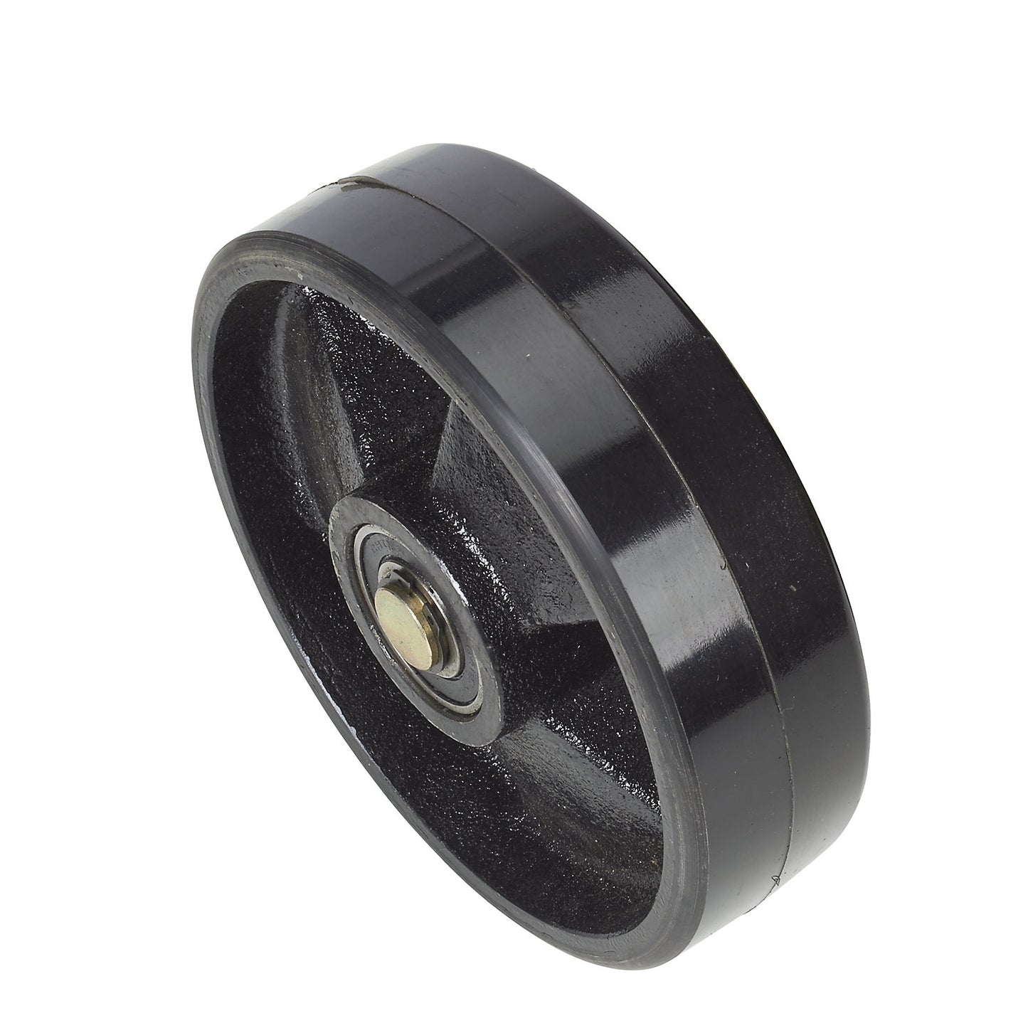 Steering wheel, black, for high-lift pallet truck.