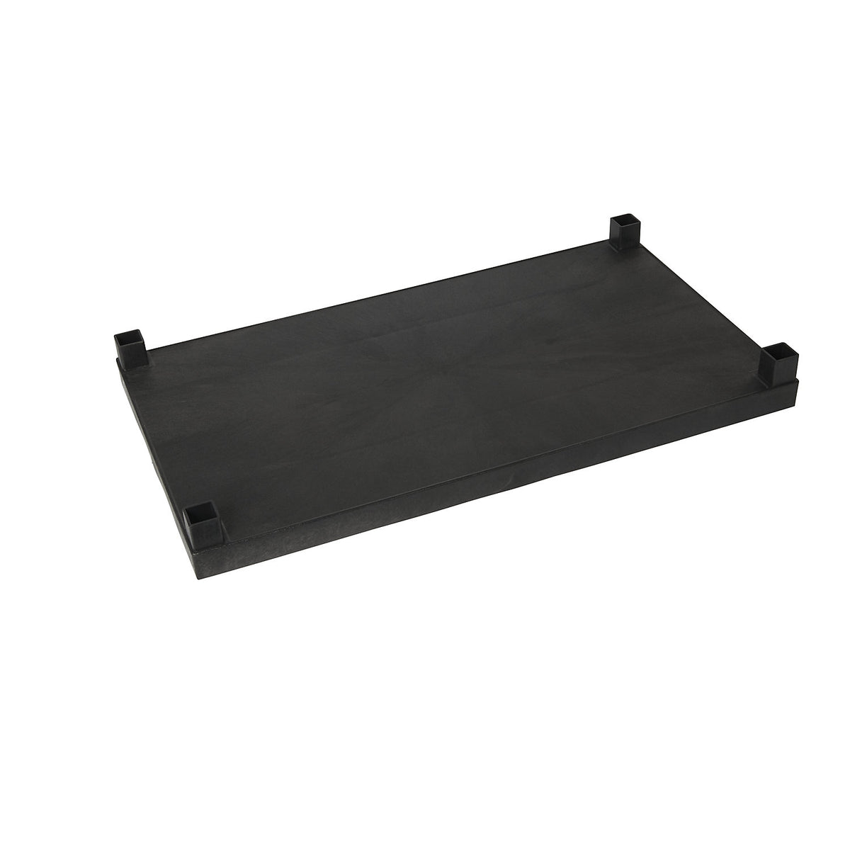 Shelf, bottom, black.