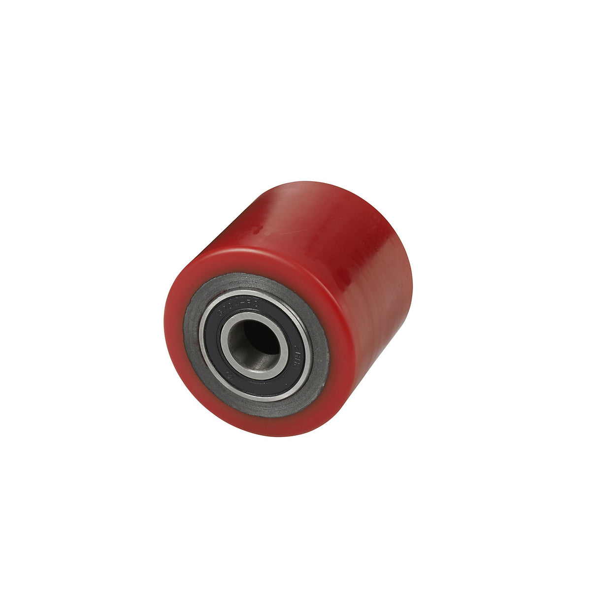Fork roller, for pallet stacker, red.