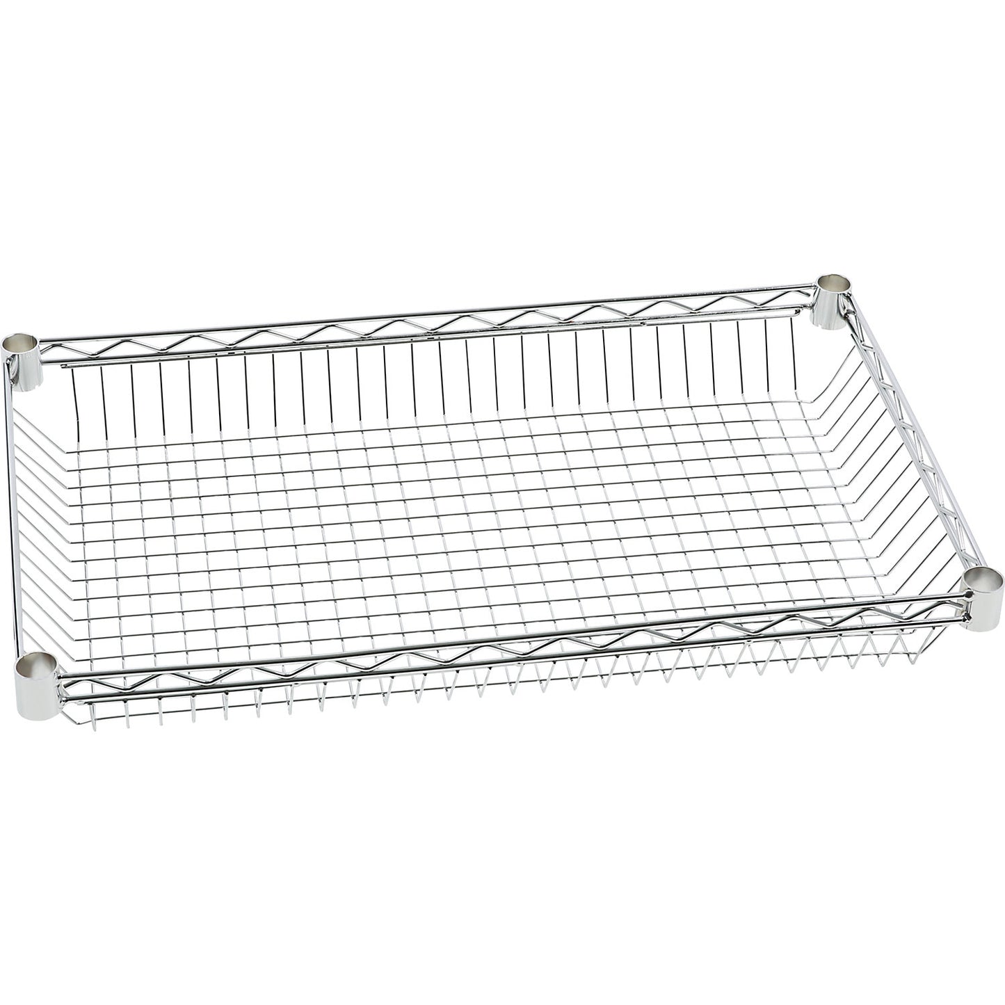 Basket for wire mesh table trolley, LxW 760 x 460 mm, chrome plated.