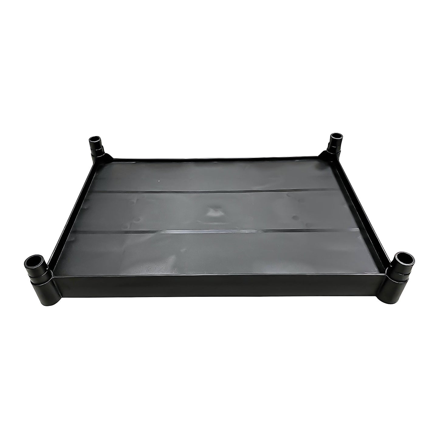 Shelf, black, for general purpose truck, bottom shelf.