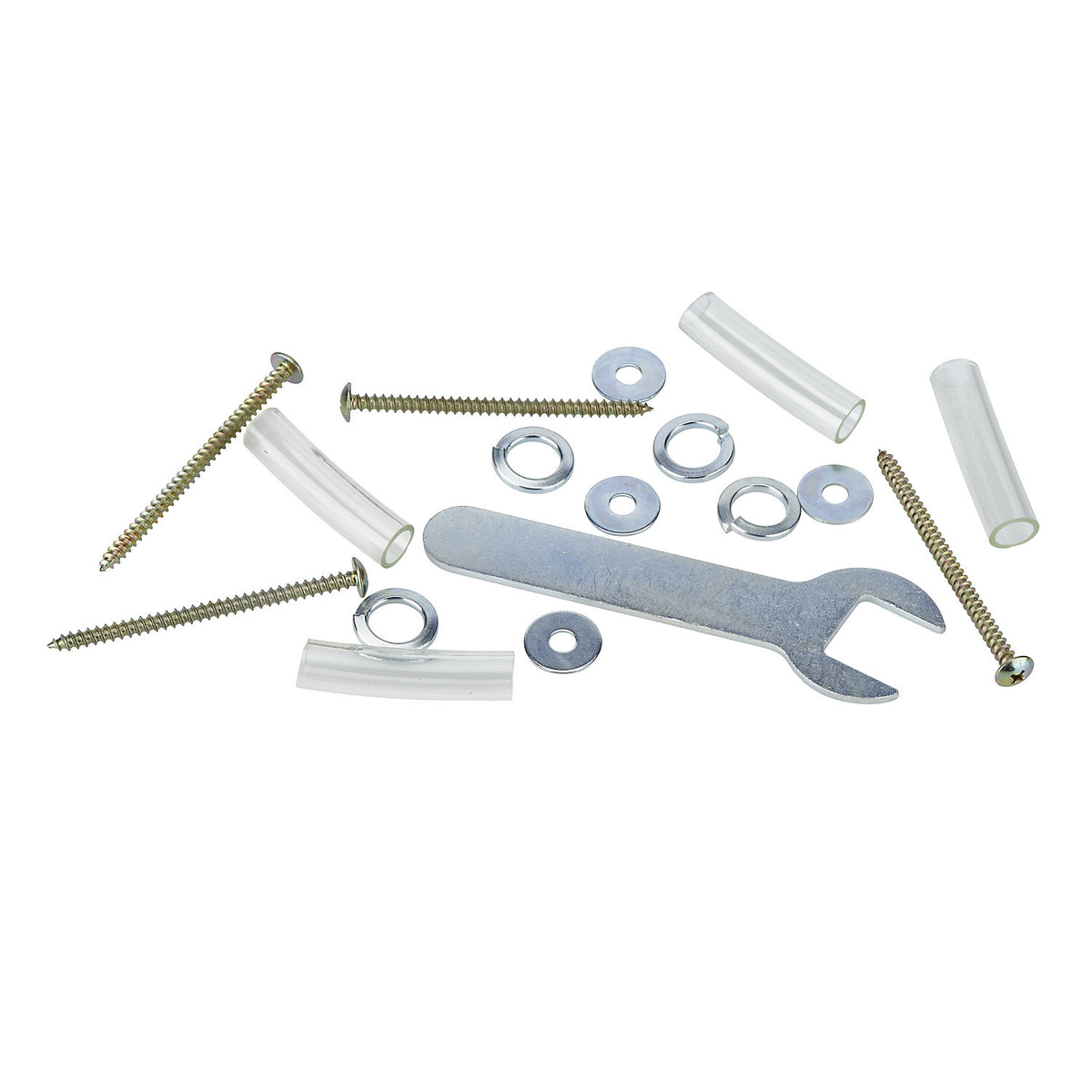 Mounting set for general purpose truck, plastic, metal, silver/gold.