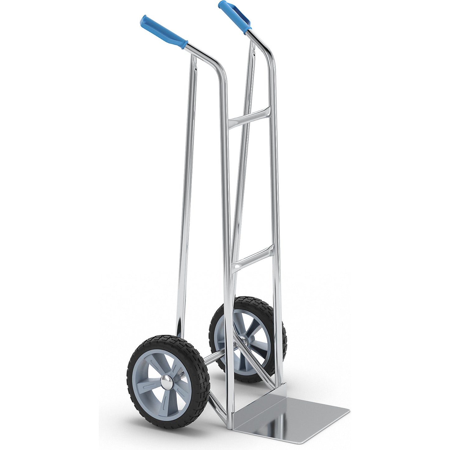 Aluminium sack truck, footplate WxD 300 x 210 mm, max. load 150 kg.
