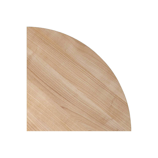 ANNY - Linking top, 90° quarter circle, walnut finish.
