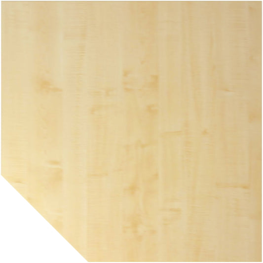 ANNY - Linking top, trapezoidal incl. support leg, maple finish / aluminium silver.
