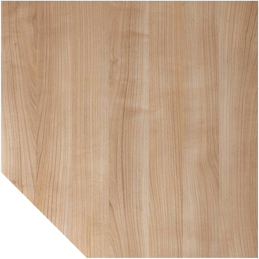 ANNY - Linking top, trapezoidal incl. support leg, walnut finish / aluminium silver.