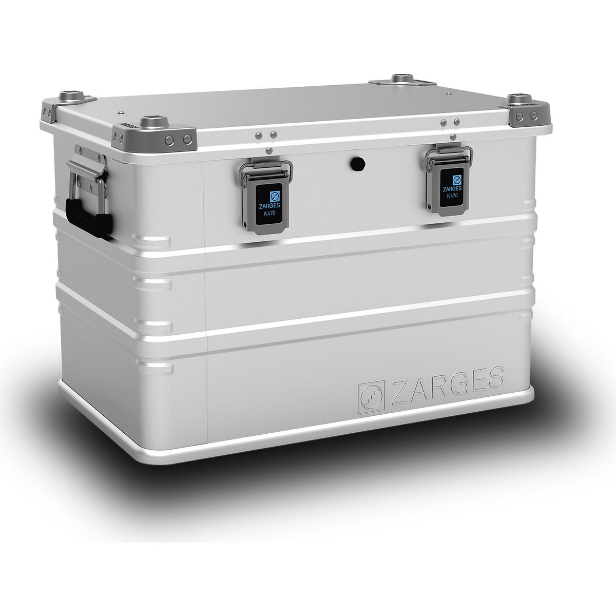 IP65 aluminium universal container, capacity 70 l, external dims. LxWxH 600 x 400 x 410 mm.