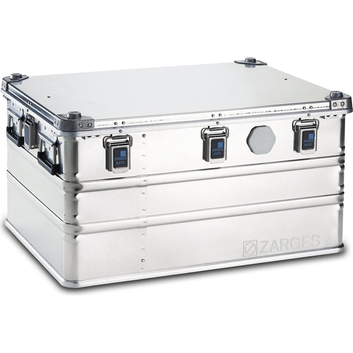 IP67 aluminium universal container, capacity 157 l, external dims. LxWxH 800 x 600 x 410 mm.