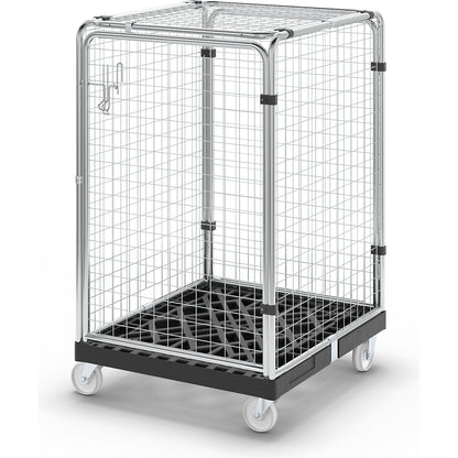 PROTECT roll container, height 1200 mm, jet black.