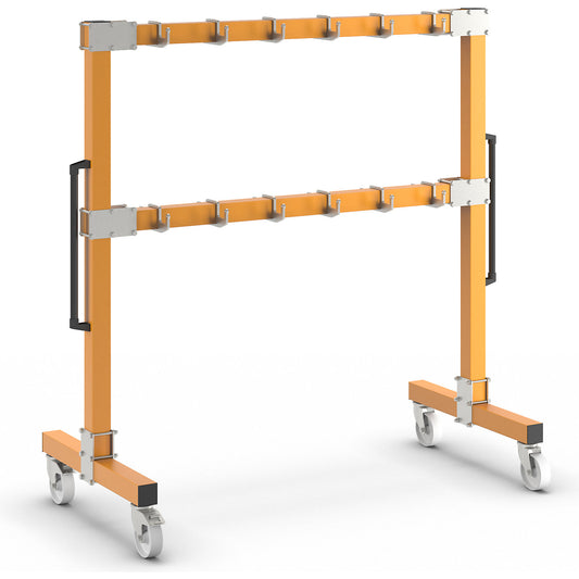 Lifting sling rack, mobile, length 1900 mm.