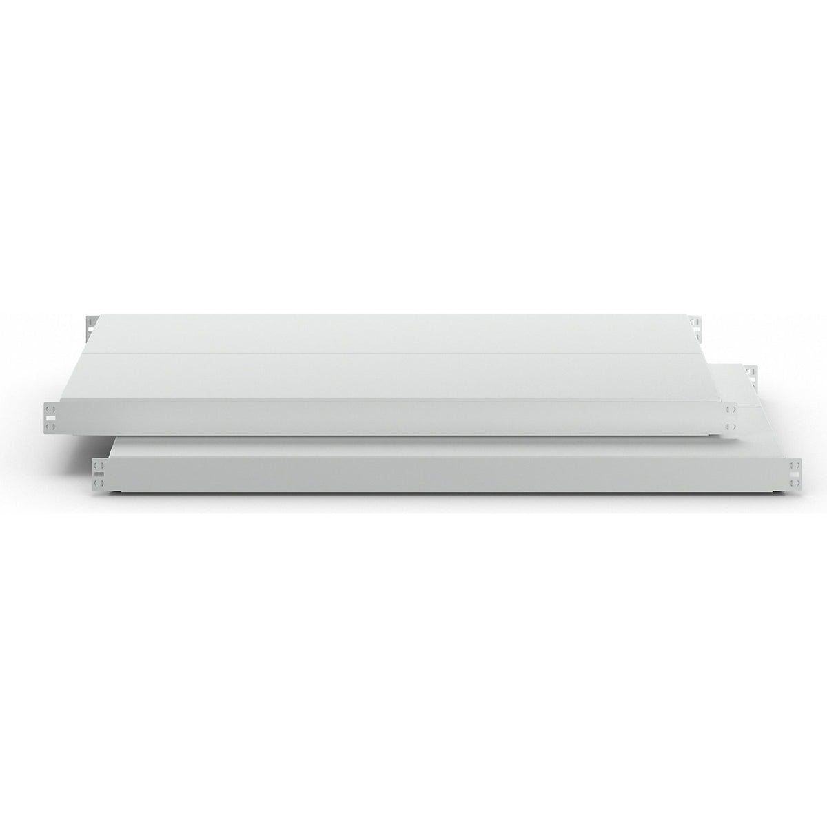 Steel shelf, max. shelf load 450 kg, pack of 2, for overall shelf depth 500 mm.