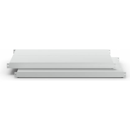Steel shelf, max. shelf load 450 kg, pack of 2, for overall shelf depth 500 mm.