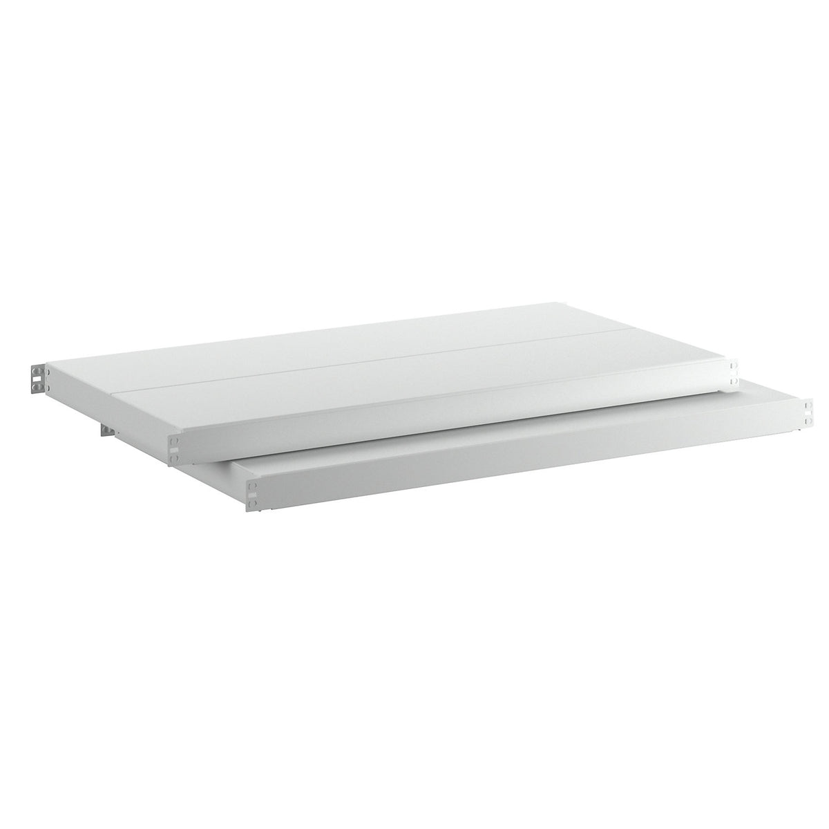 Steel shelf, max. shelf load 450 kg, pack of 2, for overall shelf depth 500 mm.